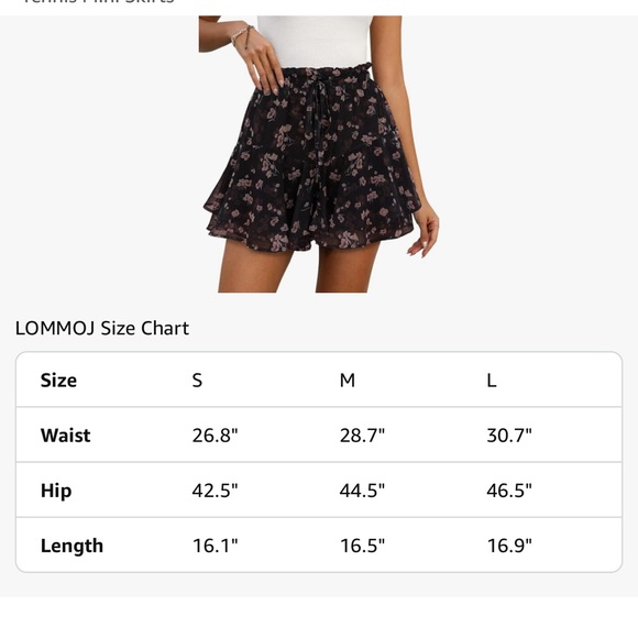LOMMOJ | Spring/Summer Chiffon Skorts w/Ruffle for tennis or casual wear - Picture 4 of 4